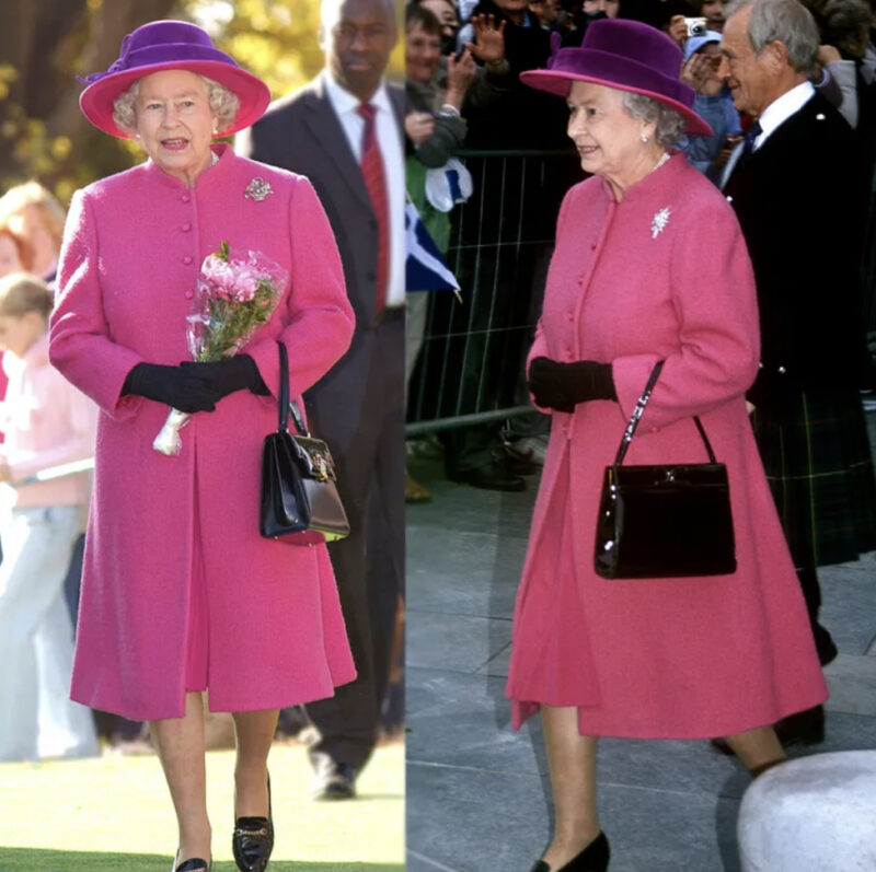 We love that The Queen wears it twice… including her Gucci loafers! - Dress  Cheshire | Preloved Designer Fashion | Boutique in Cheshire