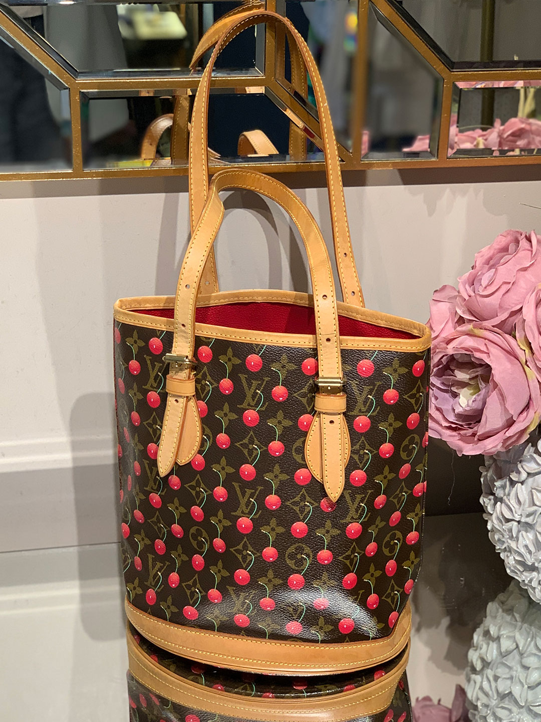 Louis Vuitton Bucket PM Cherry Bag - Farfetch