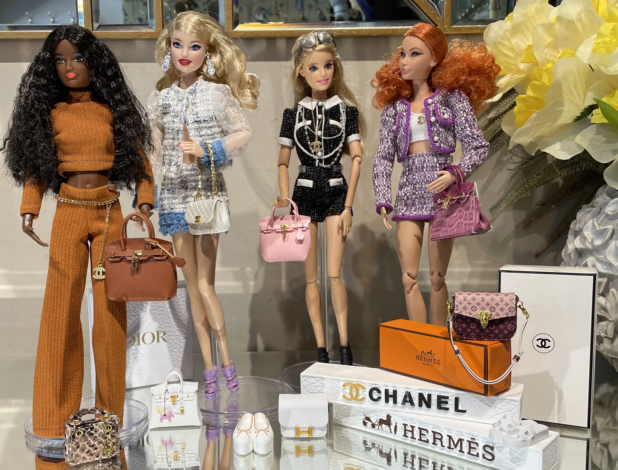 Louis Vuitton  Barbie accessories, Beautiful barbie dolls, Fashion dolls