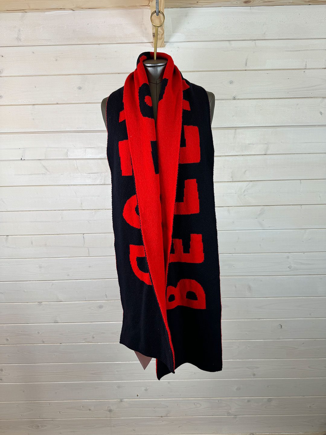 Bella Freud Red Black Scarf Dress Cheshire Preloved Designer