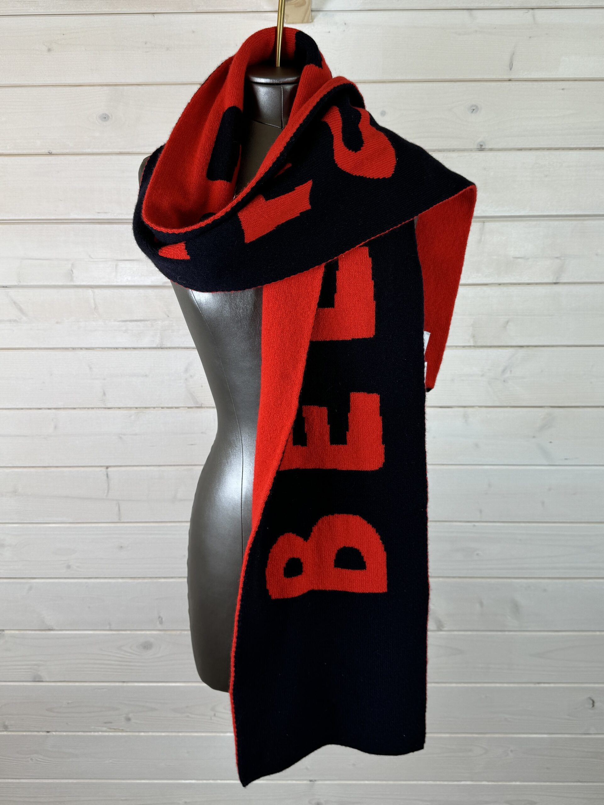 Bella Freud Red Black Scarf Dress Cheshire Preloved Designer